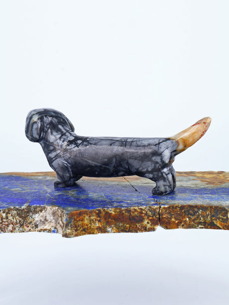 Picasso Marble Dog Zuni Fetish