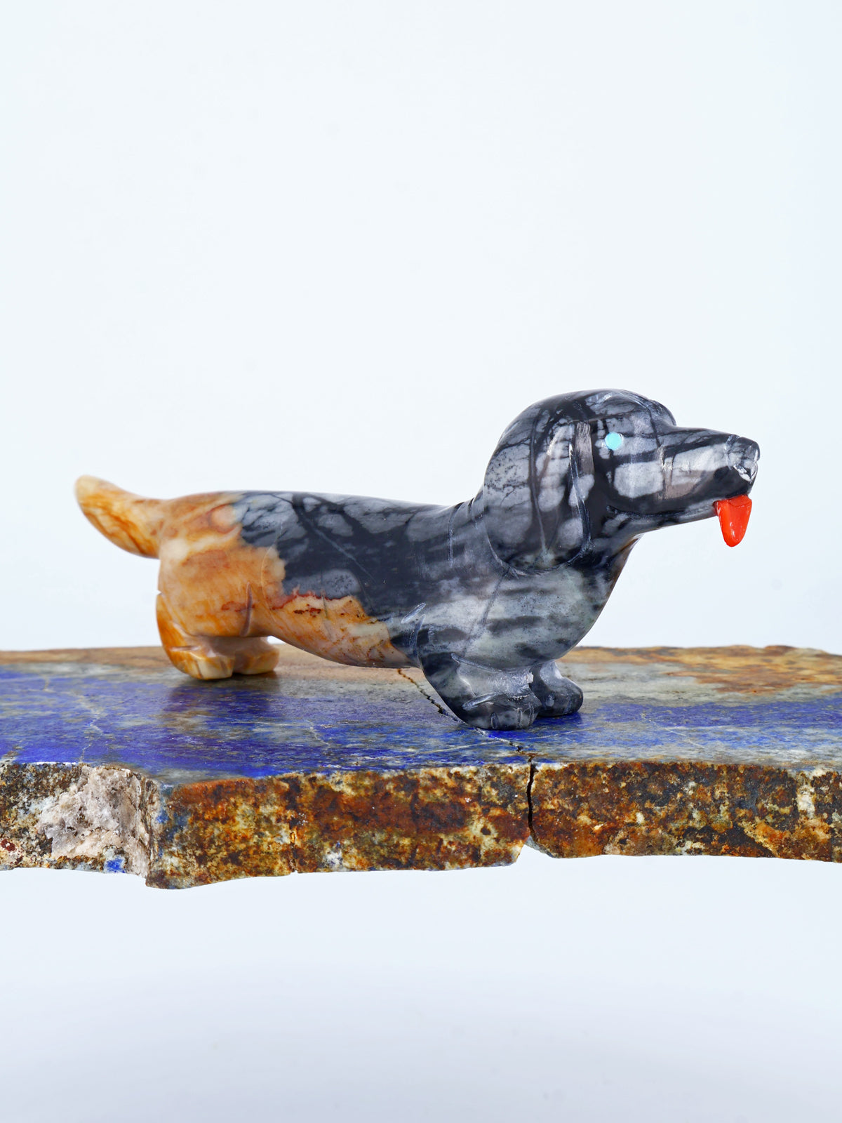 Picasso Marble Dog Zuni Fetish
