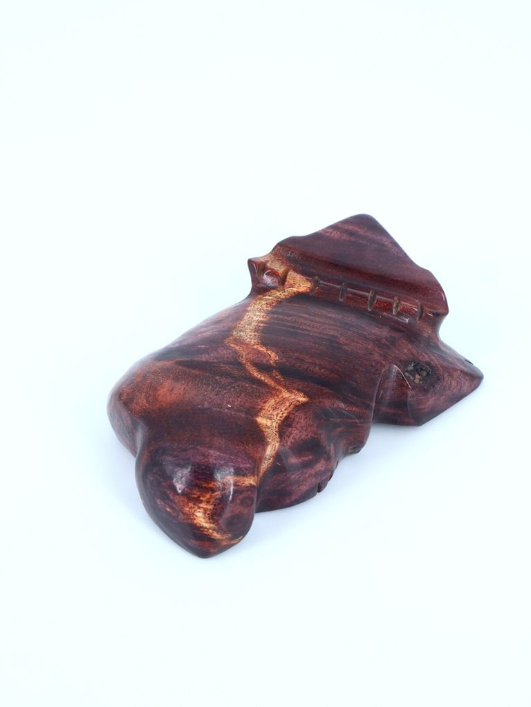 Carved Wood Horned Toad Zuni Fetish - PuebloDirect.com