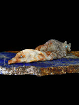 Picasso Marble Wolf Family Zuni Fetish