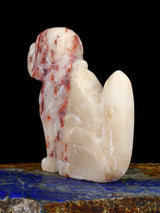 Red Veined Calcite Dog Zuni Fetish