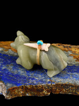 Serpentine Bear Navajo Stone Carving