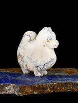 Marble Dog Zuni Fetish
