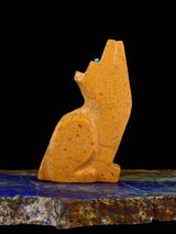 Travertine Coyote Zuni Fetish