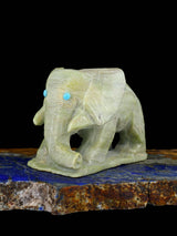 Pipestone Elefante Familia Zuni Fetiche