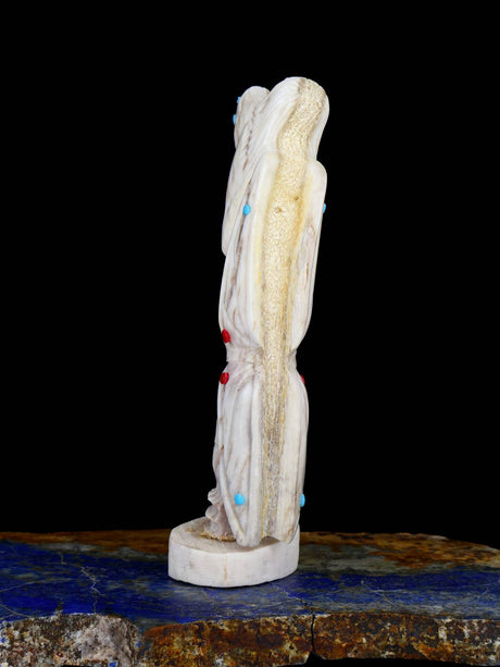 Antler Butterfly Maiden Zuni Fetish Carving