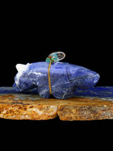 Sodalite Wolf Zuni Fetish