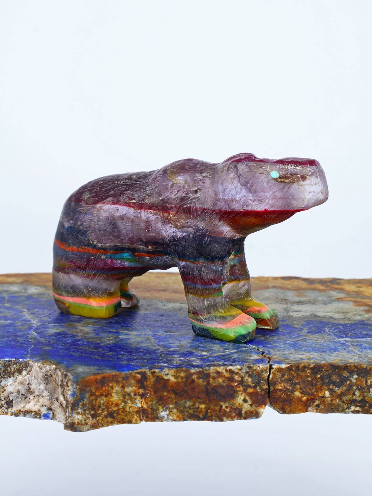 Surfite Bear Zuni Fetish – PuebloDirect.com