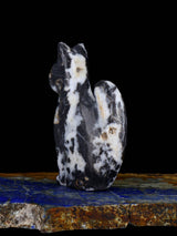 Zebra Marble Cat Zuni Fetish