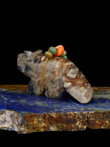 Picasso Marble Wolf Zuni Fetish