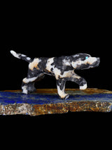 Zebra Marble Dog Zuni Fetish