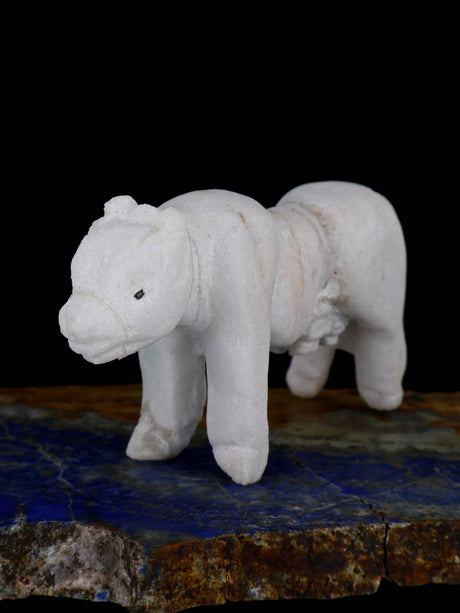 Alabaster Buffalo Zuni Fetish - PuebloDirect.com