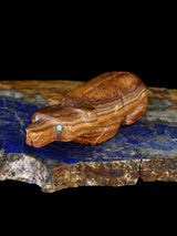 Onyx Wolf Zuni Fetish - PuebloDirect.com