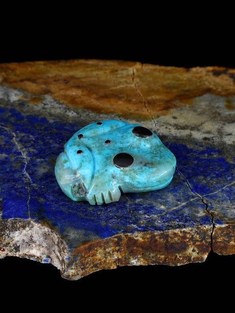Fétiche Zuni Grenouille Turquoise