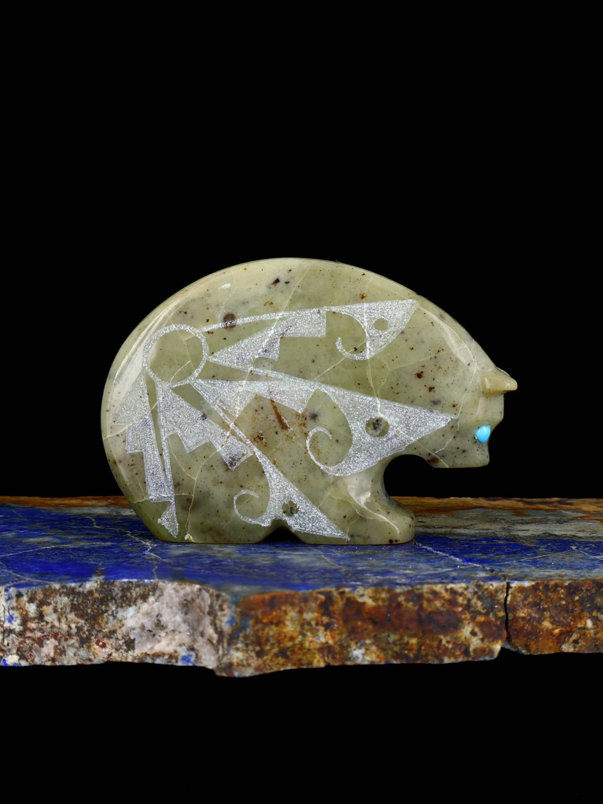 Ruby In Zoisite Bear Zuni Fetish