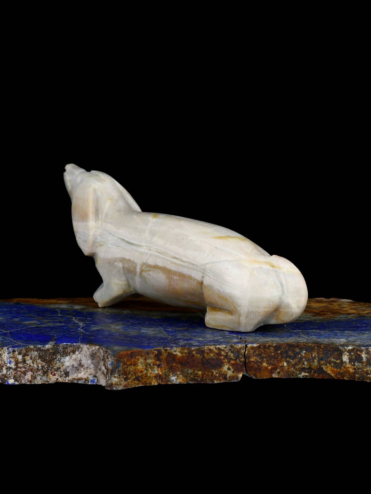 Picasso Marble Dog Zuni Fetish