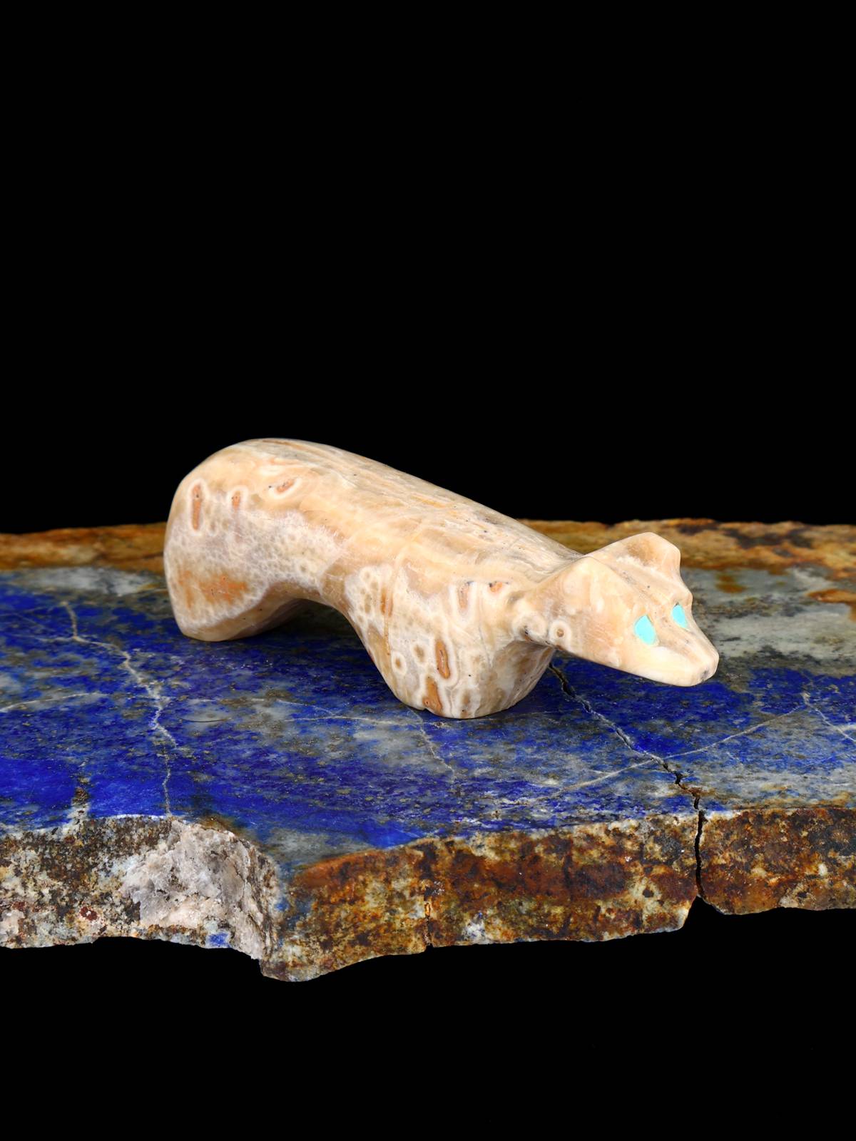 Picasso Marble Bear Zuni Fetish