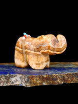 Onyx Elephant Zuni Fetish