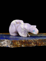 Lepidolite Mountain Lion Zuni Fetish