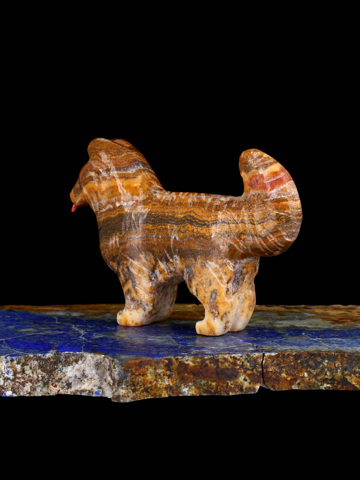 Onyx Dog Zuni Fetish