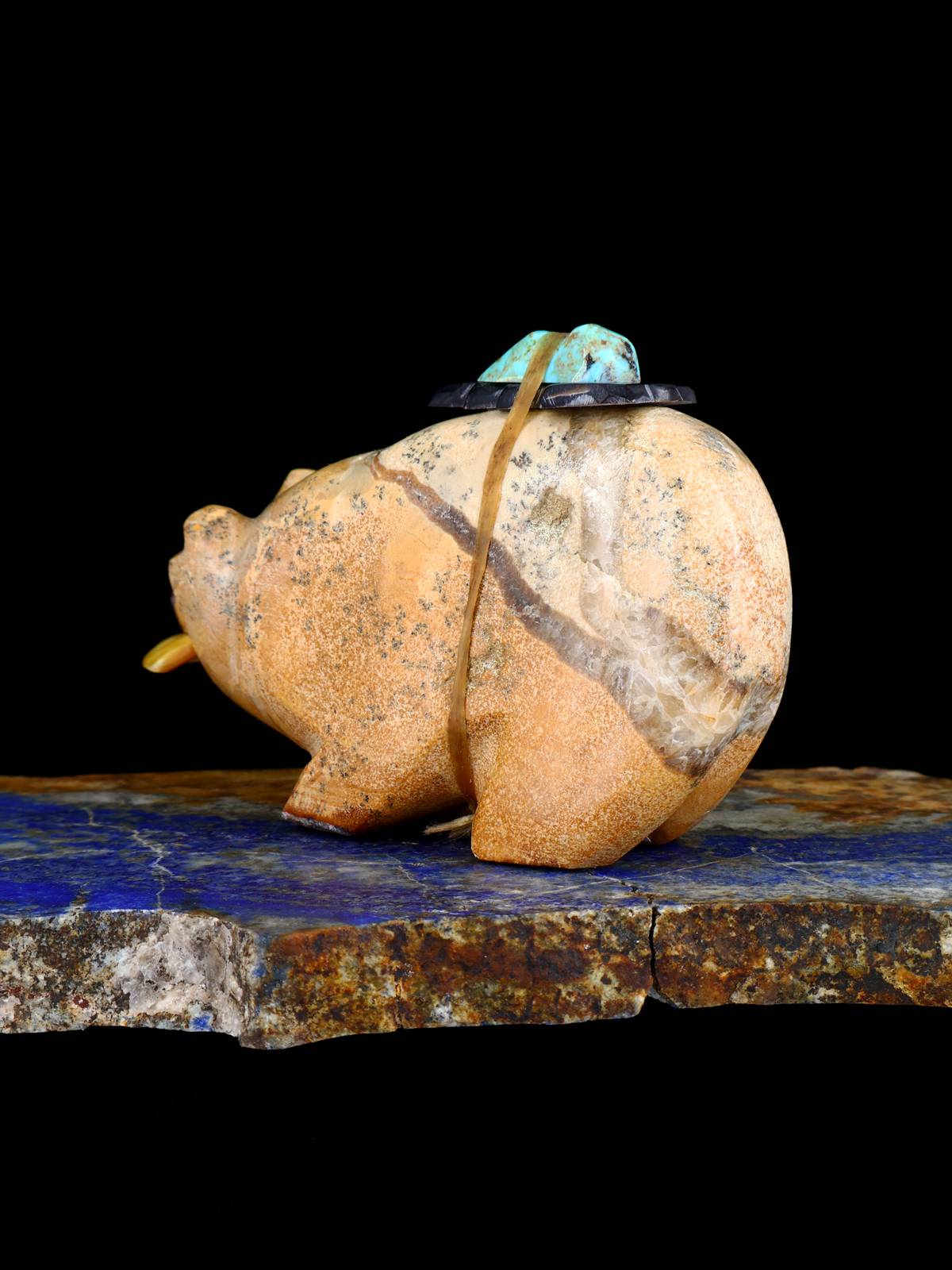Travertine Bear Zuni Fetish