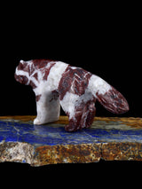 Marble Wolf Zuni Fetish