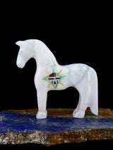 White Marble Horse Zuni Fetish