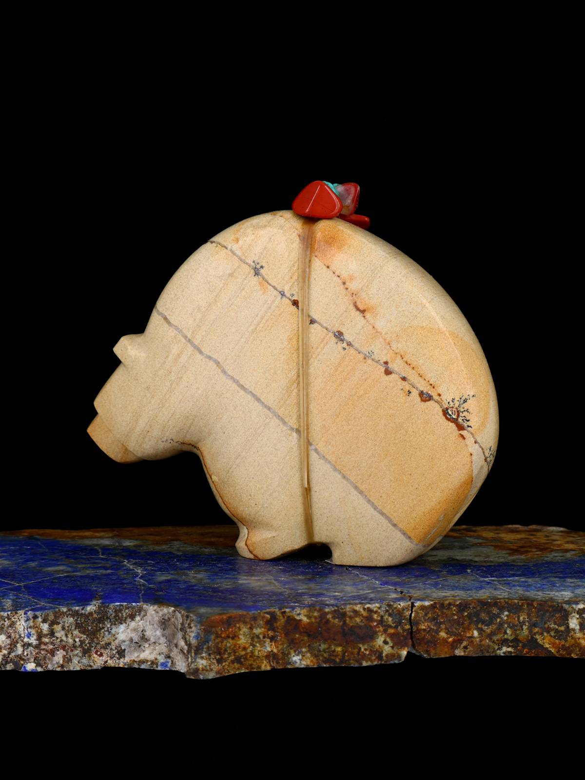 Picture Jasper Double Bear Zuni Fetish