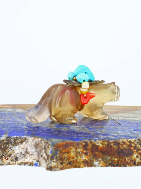 Fluorite Mountain Lion Zuni Fetish