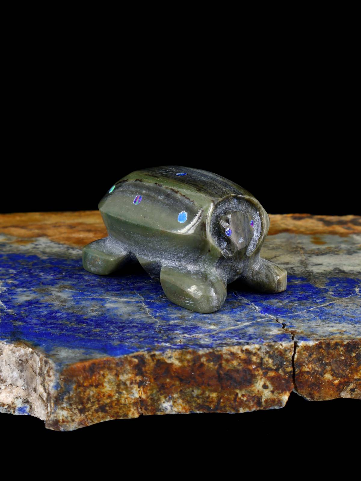 Fétiche Serpentine Grenouille Zuni