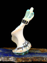 Green Snail Shell Pueblo Bird Zuni Fetish