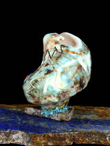 Green Snail Shell Eagle Zuni Fetish