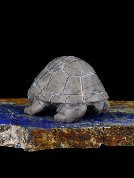 Picasso Marble Turtle Zuni Fetish