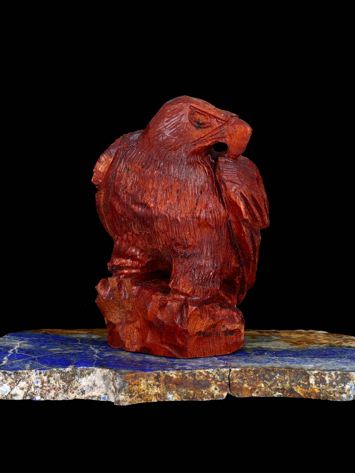 Carved Wooden Eagle Zuni Fetish