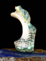 Green Snail Shell Pueblo Bear Zuni Fetish