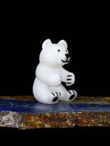 White Marble Bear Zuni Fetish