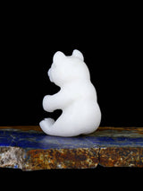 White Marble Bear Zuni Fetish