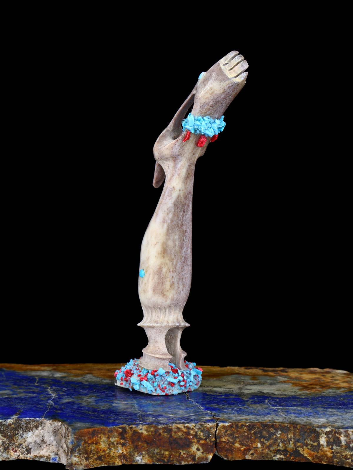 Antler Kokopelli Zuni Fetish Carving