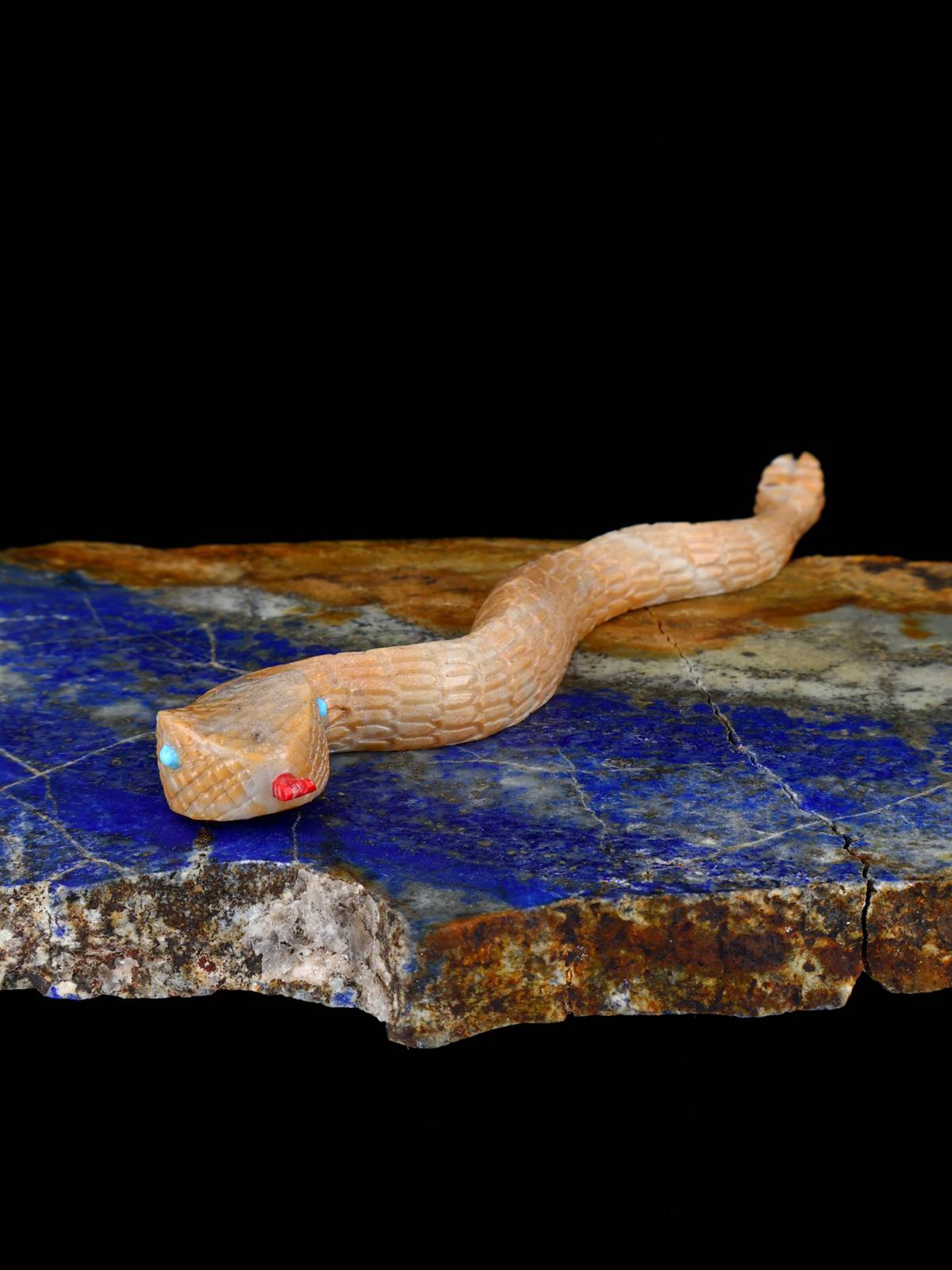 Picasso Marble Snake Zuni Fetish
