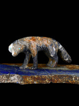 Picasso Marble Wolf Zuni Fetish
