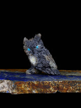 Picasso Marble Owl Zuni Fetish