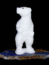 Large White Marble Bear Zuni Fetish