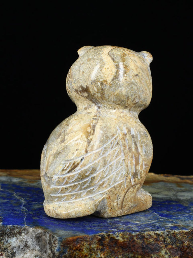 Serpentine Owl Zuni Fetish - PuebloDirect.com