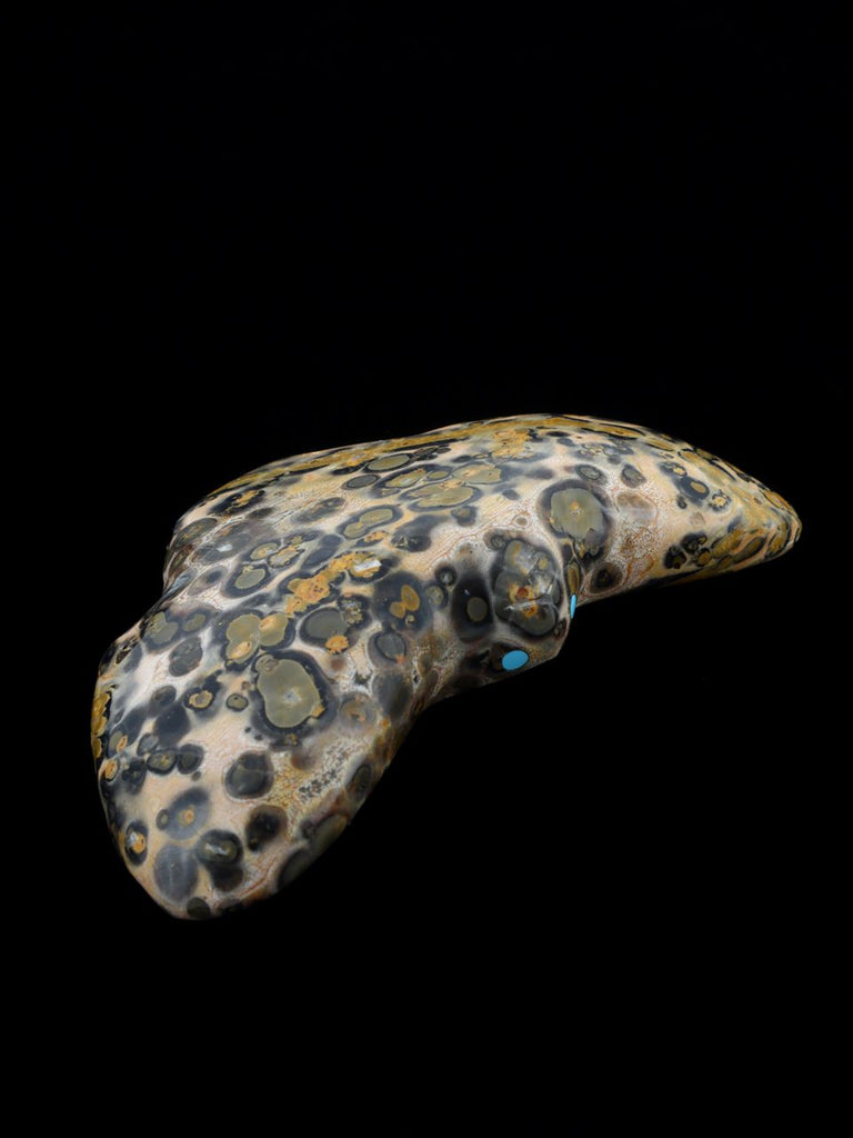 Leopard Skin Jasper Owl Zuni Fetish - PuebloDirect.com