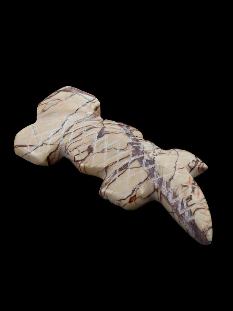 Marble Lizard Zuni Fetish - PuebloDirect.com
