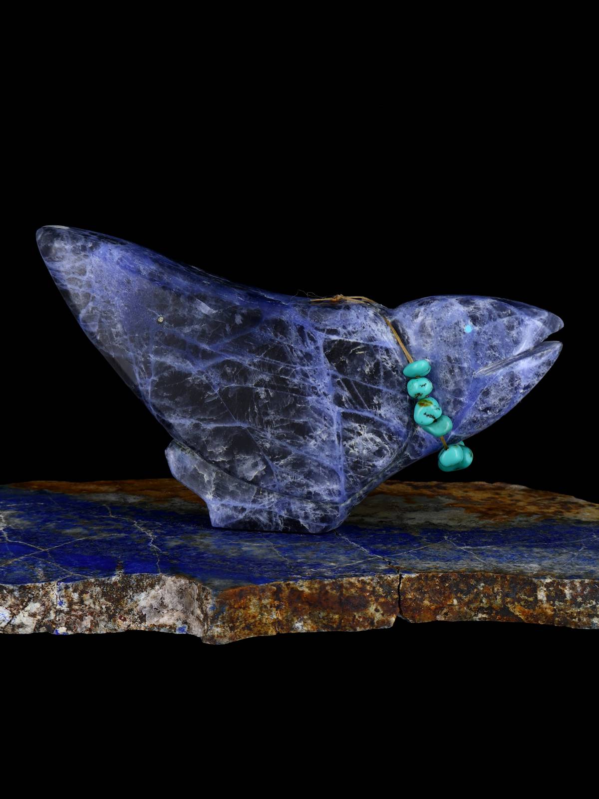 Sodalite Bird Zuni Fetish - PuebloDirect.com