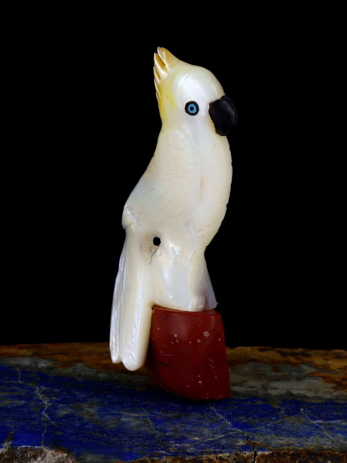 Mother of Pearl Bird Zuni Carving