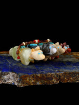 Onyx Wolf Bundle Family Zuni Fetish