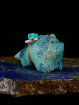 Chrysocolla Coyote Zuni Fetish