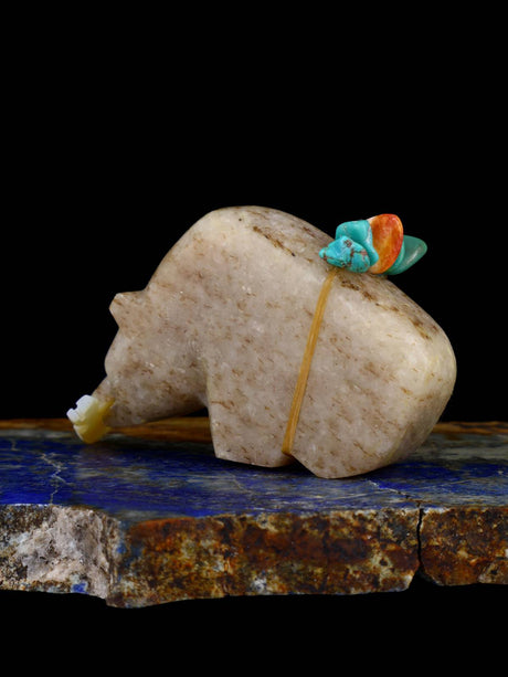 Marble Bear Zuni Fetish